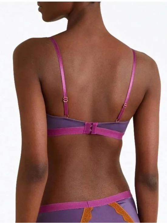 Dora Larsen x Free People Aralie underwire bra in Dark Purple 34C EUC 149 - Picture 3 of 7